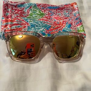 NWT Celine Sunglasses in Gold Metallic With Gold Lenses by Lilly Pulitzer